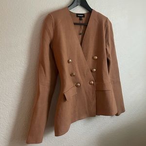 Knit Double Breasted Blazer